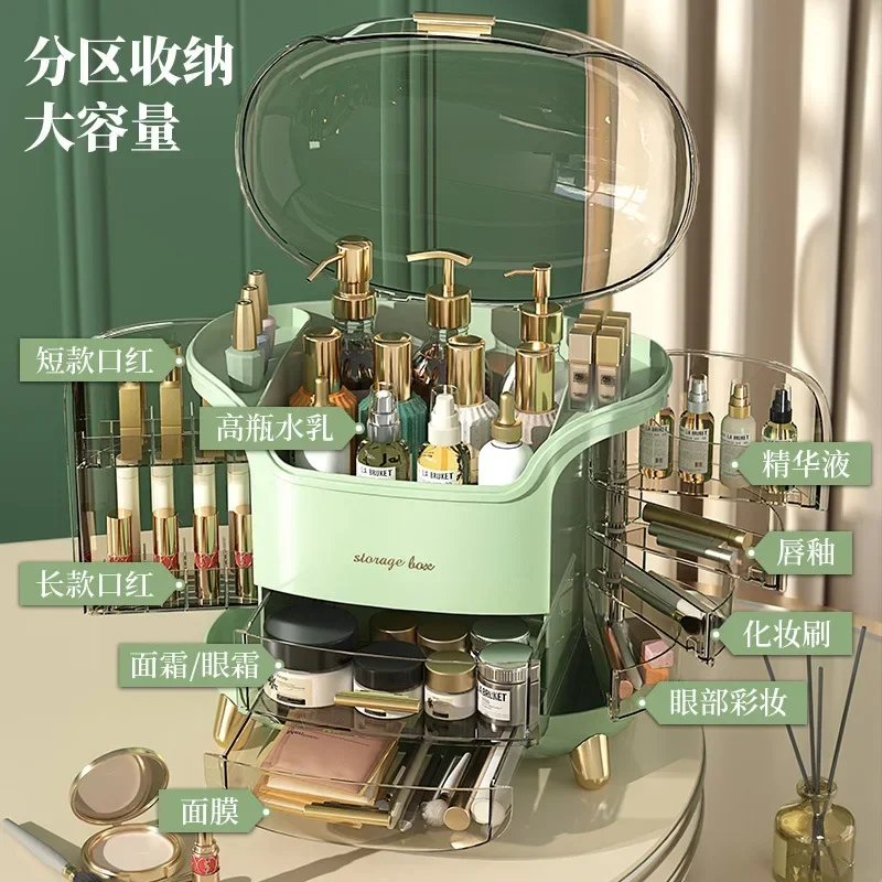 Luxury Skincare & Spa Photos - 化粧品収納ボックス ライトラグジュアリー デスクトップ 大容量 防塵ラック 収納
