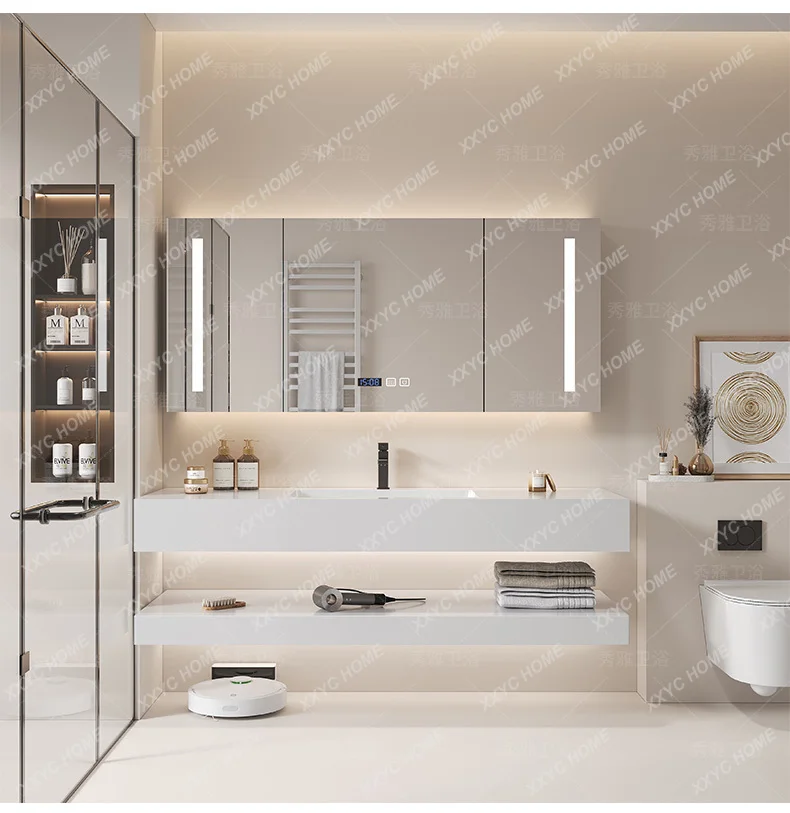 鏡付き収納、バスルームキャビネット、トイレコーナー、化粧台、 - Luxury Skincare Makeup のレビューと価格