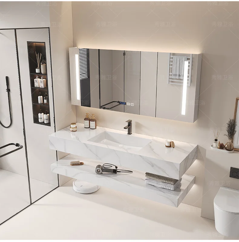 鏡付き収納、バスルームキャビネット、トイレコーナー、化粧台、 - Luxury Skincare Makeup のレビューと価格