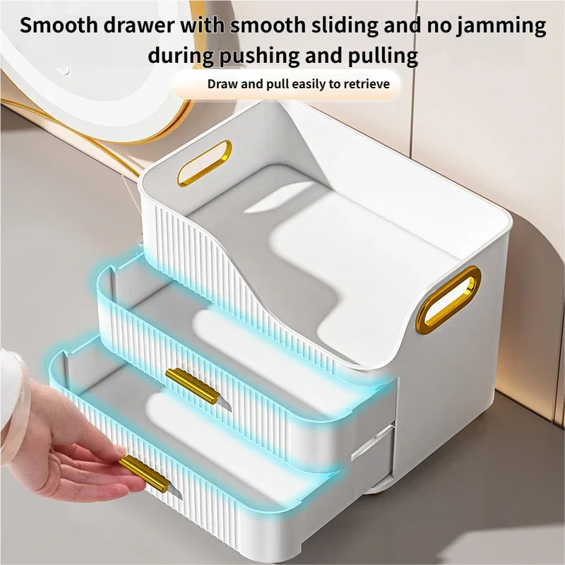 高級大容量化粧品収納ボックス（引き出し付き）、防塵メイクアッ - Luxury Skincare Makeup のレビューと価格