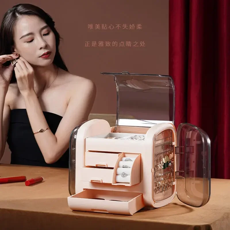 高級LED化粧ケース（HDミラー付き）- 大型プラスチック製 - Luxury Skincare Makeup のレビューと価格