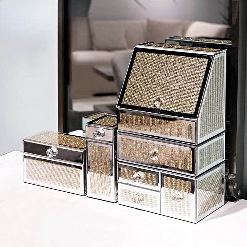 フランス製化粧品収納ボックス、高級感のある軽贅沢ドレッサー、 - High Luxury Skincare のレビューと価格